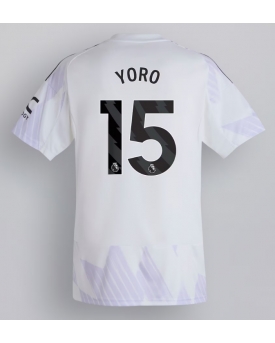 Manchester United Leny Yoro #15 Maglia Gara Trasferta Repliche 2025-26 Maniche Corte